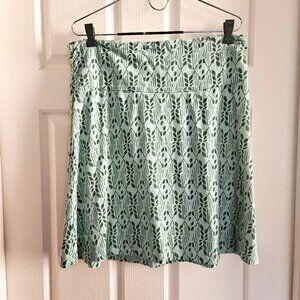 Toad&Co A-line skirt, women's large, organic cotton blend